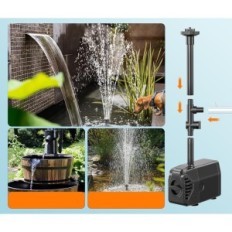 Gebrauchte Teichpumpe mit Solarpanel mit einem Sonnenkörpern AJS095 20W 1512 l / h Kabel 5m