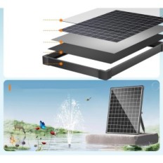 Použité rybník čerpadlo so solárnym panelom Body AJS095 20W 1512 L / H káble 5m