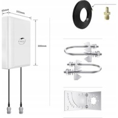 Antena Kaser 4G LTE 5G, 698-2700, 3300-3800 MHz Dobit do 12 dBI