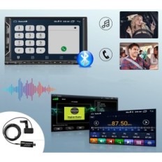 Hikita Car Radio C187A3066, Bluetooth, GPS, WiFi + Exposição de câmera reversa