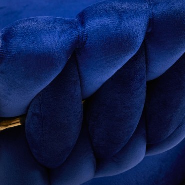4Rico draaistoel QS-GW01G marineblauw — detail rugleuning