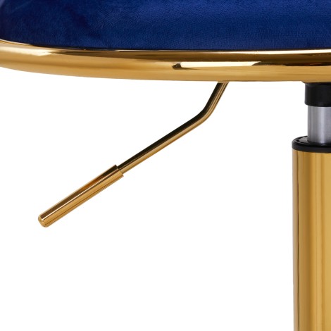 Silla giratoria 4Rico QS-GW01G azul marino — detalle del mango