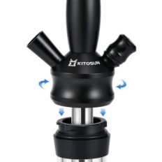 Un conjunto de tubos de agua de vidrio Ditesun elegante fumar tuberías de agua con un diseño espectacular