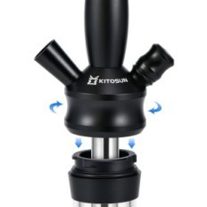 Un set di tubi dell'acqua di vetro Kitosun Elegante tubi per il fumo di fumo con un design spettacolare