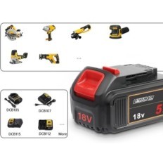 WTL 2 x DCB200 Irrotettava akku, 5,5 Ah, 5500 mAh, 18V käytetty dewalt
