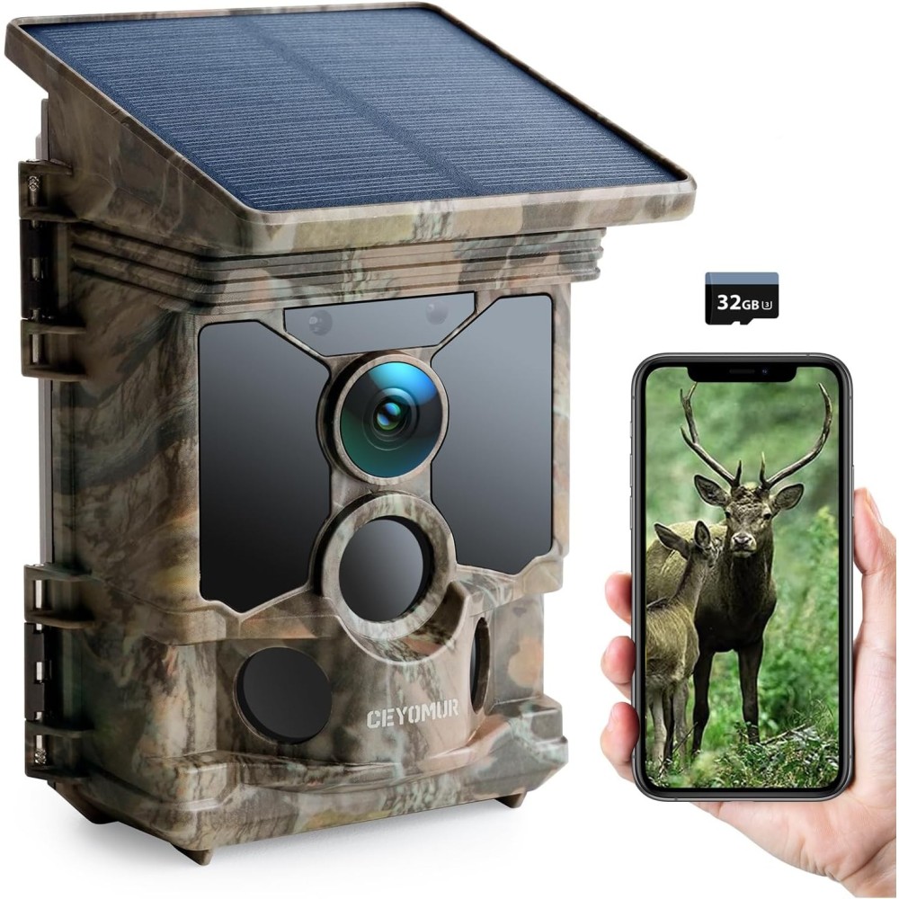 Solar Cyca Cyeomur, 4K, WiFi, Bluetooth, 32 GB, IP66, brukt