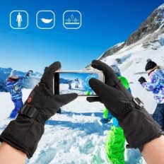 Gants de chauffage Sun 7,4 V 2200 Mah Taille M réchauffe des gants d'hiver avec des batteries