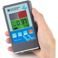 Tester elettrostatico manuale Dispositivo trittrale per misurare carichi elettrostatici in ambienti ESD, mostra