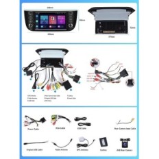 Hikity A3023A4 autós rádió Fiat, Android Carplay + visszafordító kamera