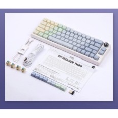 Epomaker TH66 Pro karstā pārnešanas RGB TRI-MODE Mehāniskā spēļu tastatūra