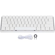 Mechanická klávesnice s drátem, MK21 přenosný ergonomický RGB pro hry