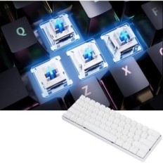 Mekaniskt tangentbord med en tråd, MK21 bärbar ergonomisk RGB för spel