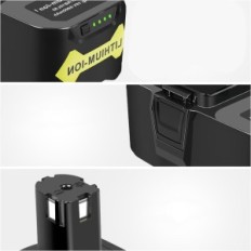 Avtagbart batteri Asuncell Lighium-ion RB18L50 18V 5.0Ah för Ryobi, 2 st. Begagnade