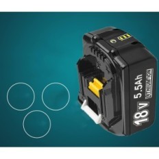Bonadget BL1830 Batteri till Makita, 18V 5,5 Ah, 2 stycken som används