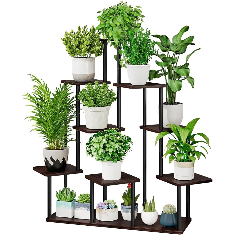 Aserpian står for planter 9-niveau metal blomsterhylde