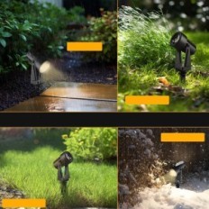 Garden lighting Svater Outdoor, 28 m, 2400 LM, 8x2W, 27V, IP65, 8 pcs. Used