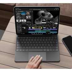 Käytetyt Earto IPAD Air 12.9 IT-näppäimistö (M2, 2024), Taustavalaistu 800 mAH Musta