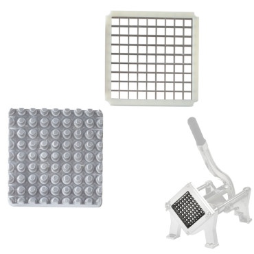 Grade com uma Praga para cortador de mão para batatas fritas 8x8 mm