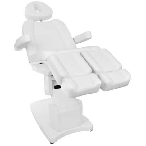 Fauteuil cosmétique électrique Azzurro 708as pédicure 3 moteurs blanc