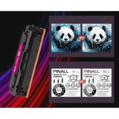 Pinall 067H Toner, kompatibel mit Canon I-Sensys MF657CDW, MF655CDW, 4-tlg.