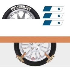Antislip-kettingen voor Toffcaea-auto's, 8 stuks.