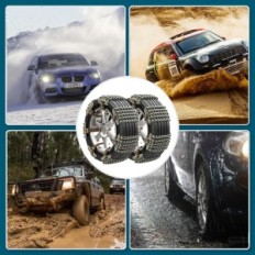 Rutschfeste Ketten für Toffcaea-Autos, 8 Stück, Ausstellung