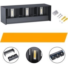 Bulb Klighten A310 / 3-3000K, 30 W, IP65, antracitfärg, 2 st.