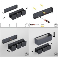 Žiarovka Klighten A310 / 3-3000K, 30 W, IP65, Anthracite Farba, 2 ks.
