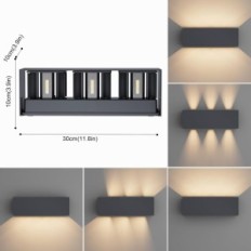 Polttimo Klighten A310 / 3-3000K, 30 W, IP65, antrasiittiväri, 2 kpl.