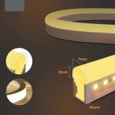 LED BAGZY Neon IP65 fehér 50 m rugalmas vízálló öv dekoratív kültéri világítás