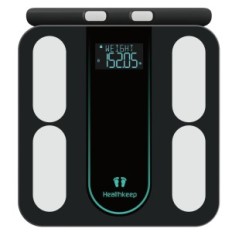 Scala per pavimenti Healthkeep, su Android e IOS, 180 kg Intelligent Bathroom Bilance Analisi Bluetooth della composizione corpo