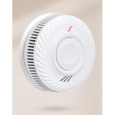 Czujnik dymu PHYSEN WLAN, opakowanie 6 sztuk bezprzewodowe czujniki z alarmem dymu i aplikacją, do ochrony domu i biura