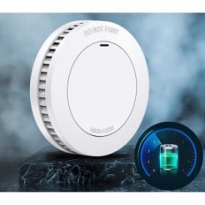 1600 mAh kouřový senzor 10 ks. Bílá sada bezdrátových senzorů Xindum napájené baterií vysokou citlivostí