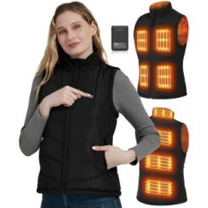 Gilet per riscaldamento a Fernida da donna con batteria USB Riscaldamento Dimensioni S