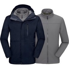 MapamyCo Men's Jacket 3in1 with fleece for rain and snow, size XL