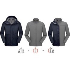 Mapamyumco 3w1 Men 's Jacket, Polar for Rain and Snow, méret XL