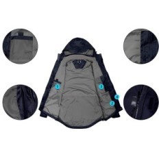 Jaqueta masculina de Mapamyco 3in1 com lã para chuva e neve, tamanho XL