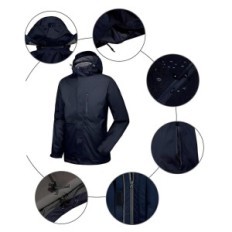MapamyCo Men's Jacket 3in1 with fleece for rain and snow, size XL