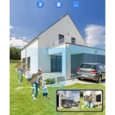 Anbiux, 5W, 12V, Wi-Fi-valvontakamera, yhteensopiva Alexin kanssa, 2 kpl.