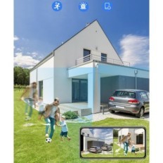 Anbiux, 5W, 12V, Wi-Fi-valvontakamera, yhteensopiva Alexin kanssa, 2 kpl.