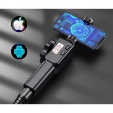 Ralcam endoskopisk kamera med belysning, 8,5 mm, HD1080P, 8 LED, 2m kabel