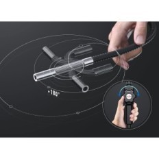 RALCAM-endoscopische camera met verlichting, 8,5 mm, HD1080P, 8 LED, 2M-kabel