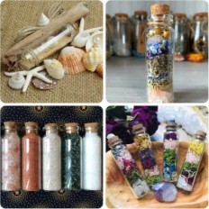 Tubes 45pcs avec bouchon, mini pots 20 ml de contenants de verre Hualiang pour échantillons et épices