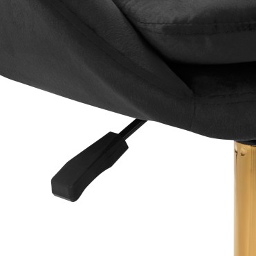 Sedia girevole 4Rico QS-MF18G nera — primo piano della maniglia