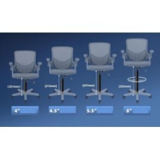 Avtagbar gasfjäder Kemisk fjäder 9 tum till 13 tum, hoppa 4 ''