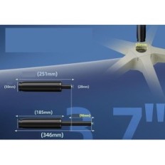 Removable gas spring chemical spring 9 inches to 13 inches, jump 4 ''