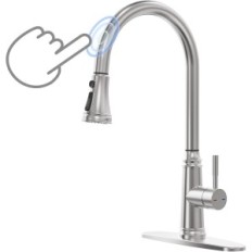 Brugt Touch Vandhane til køkkenvask, Touch Kitchen batterier med Arrisea Sprayer