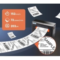 Vretti Bluetooth 4x6 etiķetes printeris maziem uzņēmumiem, izstādē