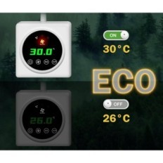 EcoCalm KP-RV222 Fläkt för radiator med termostat, uppsättning 2 st