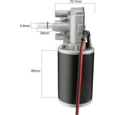 Motor s prijenosom SourcingMap D63R-2480-100R, 100 rpm, 24V, 80 W